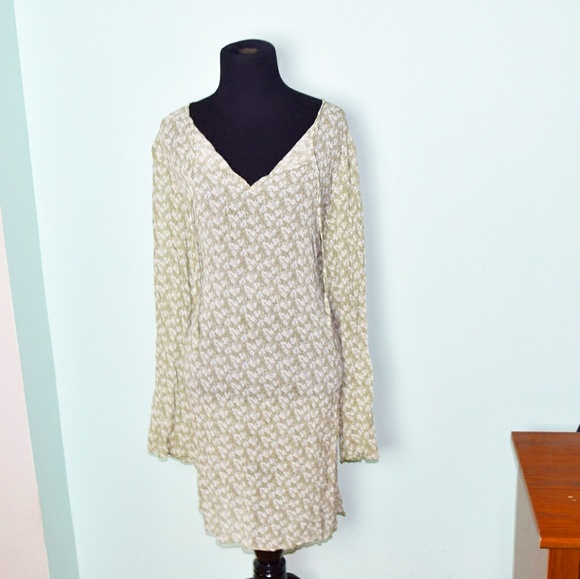 Tape Measure Dresses & Skirts - Tape Measure Chartreuse Floral Print Dress